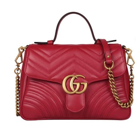 gucci red leather purses|authentic Gucci shoulder.